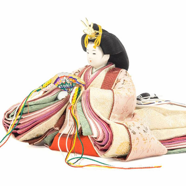 吉徳　 雛人形　柴田家千代作 正絹 ジャガード織 柳親王 御雛　詳細画像