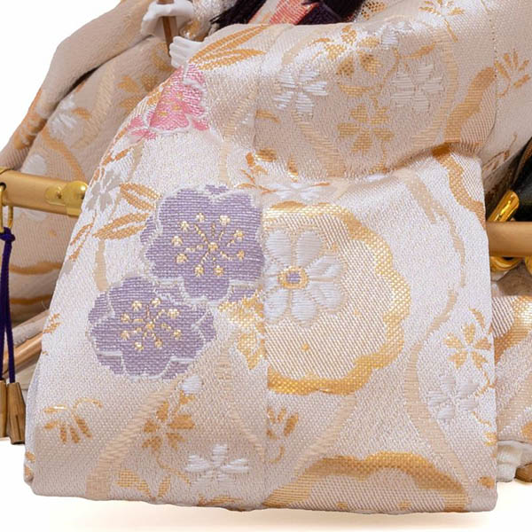吉徳　 雛人形　秋葉聡作 芥子親王 白木調 木目 収納箱飾り　詳細画像