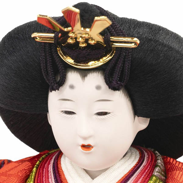 吉徳　 雛人形　大橋弌峰作 正絹 黄櫨染 京十番親王 京雛　詳細画像