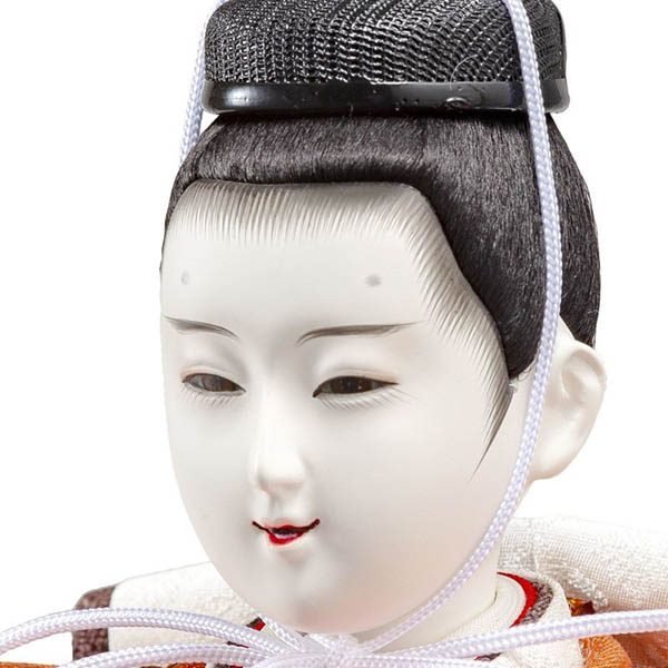 吉徳　 雛人形　大久保寿峰作 正絹 黄櫨染 京十番親王 京雛　詳細画像