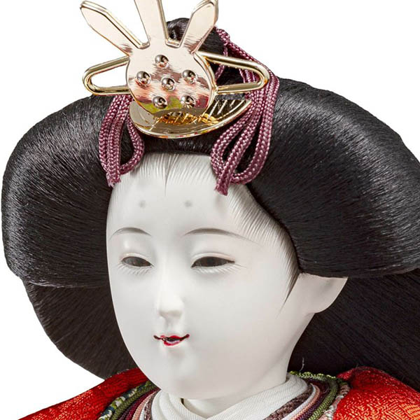 吉徳　 雛人形　大久保寿峰作 正絹 黄櫨染 京十番親王 京雛　詳細画像