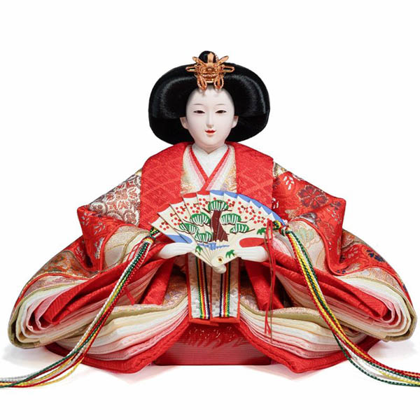 吉徳　 雛人形　小三五親王 小芥子官女 五人飾り 御雛　詳細画像