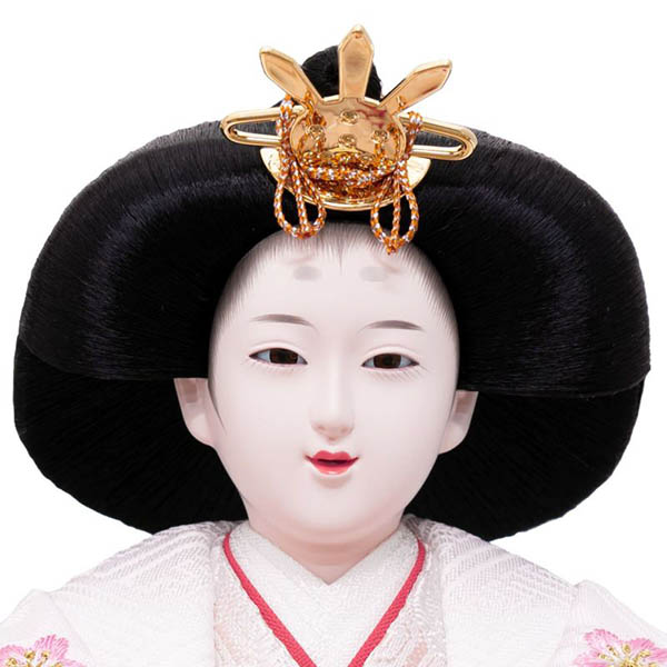 吉徳　 雛人形　木目 アクリルケース入り 小三五 親王飾り　詳細画像
