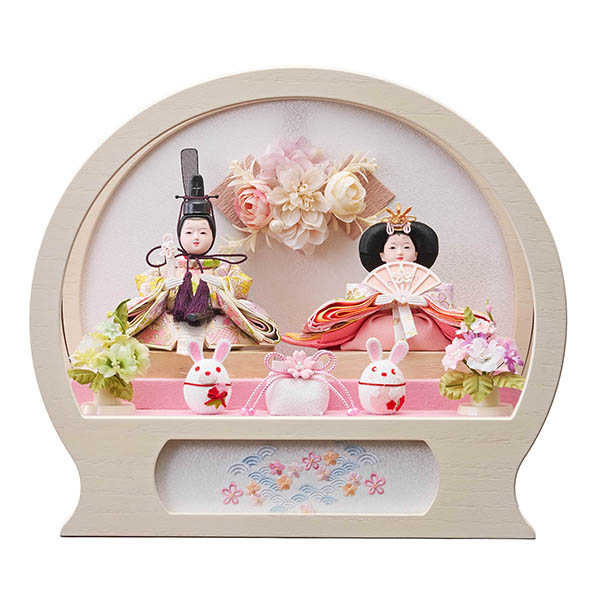 はるか 柳親王飾り 新手鏡型 飾花バック アクリルケース