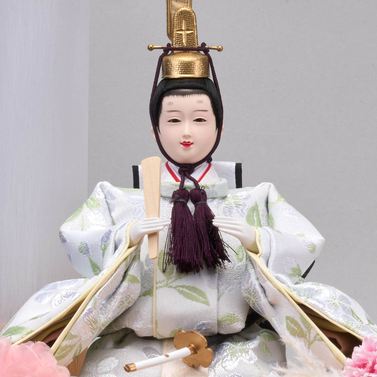雛人形 藤翁 はづき 小三五親王飾り 白木 木目 桧 格子 アクリルケース 詳細画像 藤翁 雛人形 はづき 小三五親王飾り 白木 木目 桧 格子 アクリルケース 詳細画像