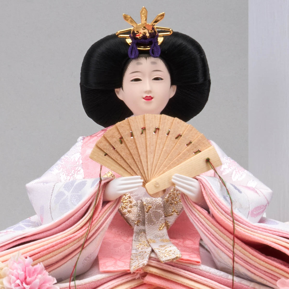 雛人形 藤翁 はづき 小三五親王飾り 白木 木目 桧 格子 アクリルケース 詳細画像 藤翁 雛人形 はづき 小三五親王飾り 白木 木目 桧 格子 アクリルケース 詳細画像
