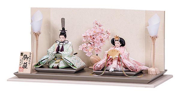 横山一彦作 こずえ 芥子親王揃 親王飾り