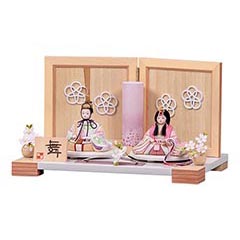 雛人形: 舞・寧々 親王飾り 木目込み飾り