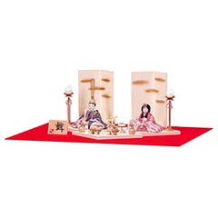 雛人形: 舞・凜花 親王飾り 木目込み飾り