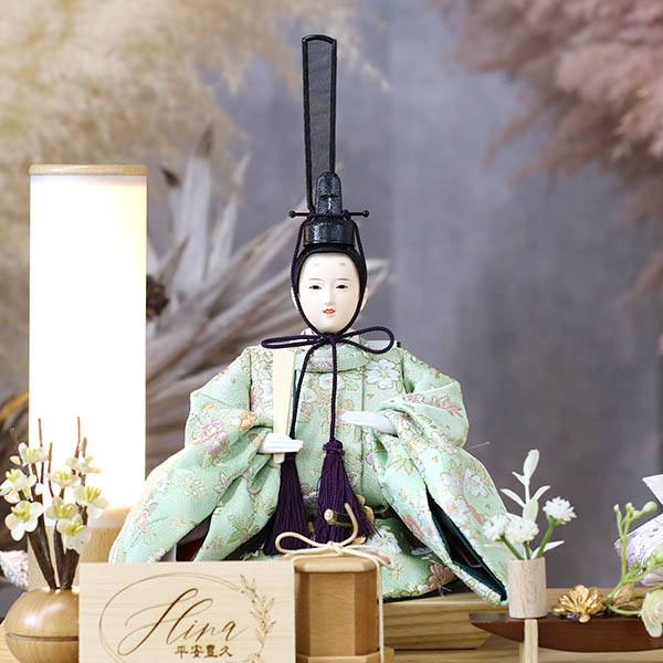 雛人形 平安豊久 セシル 芥子親王 アートフラワー 木目 アクリルケース飾り 詳細画像 平安豊久 雛人形 セシル 芥子親王 アートフラワー 木目 アクリルケース飾り 詳細画像