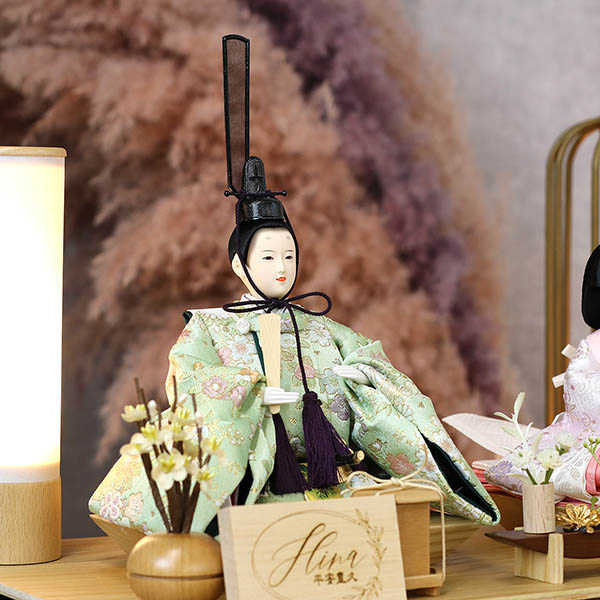 雛人形 平安豊久 セシル 芥子親王 アートフラワー 木目 アクリルケース飾り 詳細画像 平安豊久 雛人形 セシル 芥子親王 アートフラワー 木目 アクリルケース飾り 詳細画像