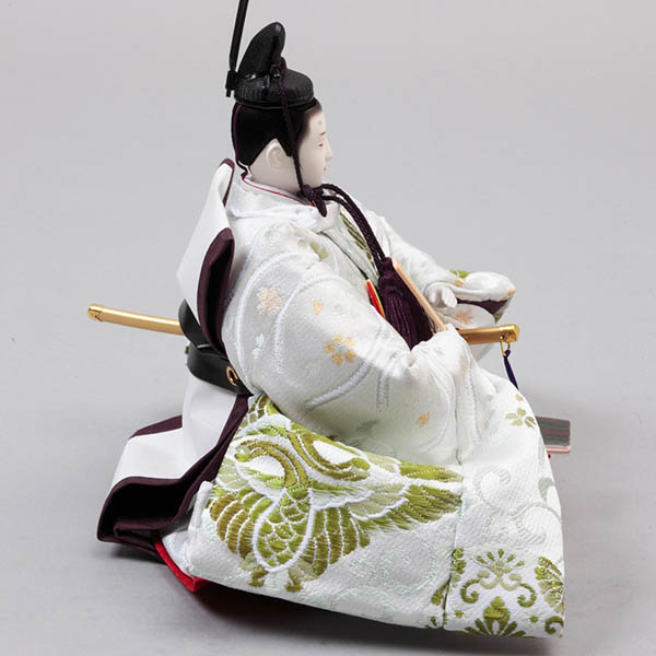 久月　 雛人形　久月 屋久杉 衣裳着 木製五人飾り 三五親王 芥子官女　詳細画像