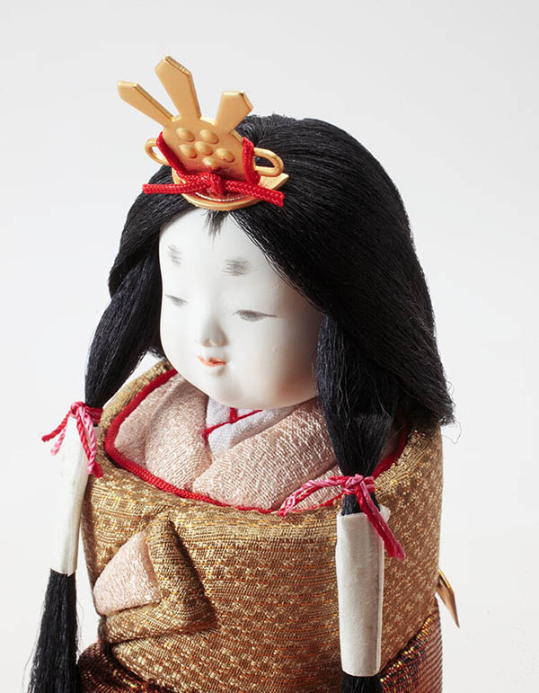 久月　 雛人形　村岡茂作 立雛 こまち 木目込 立親王 収納飾り 久月監製　詳細画像