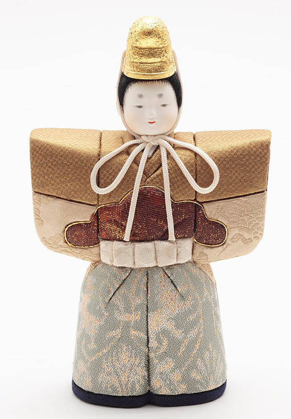 久月　 雛人形　村岡茂作 立雛 こまち 木目込 立親王 収納飾り 久月監製　詳細画像