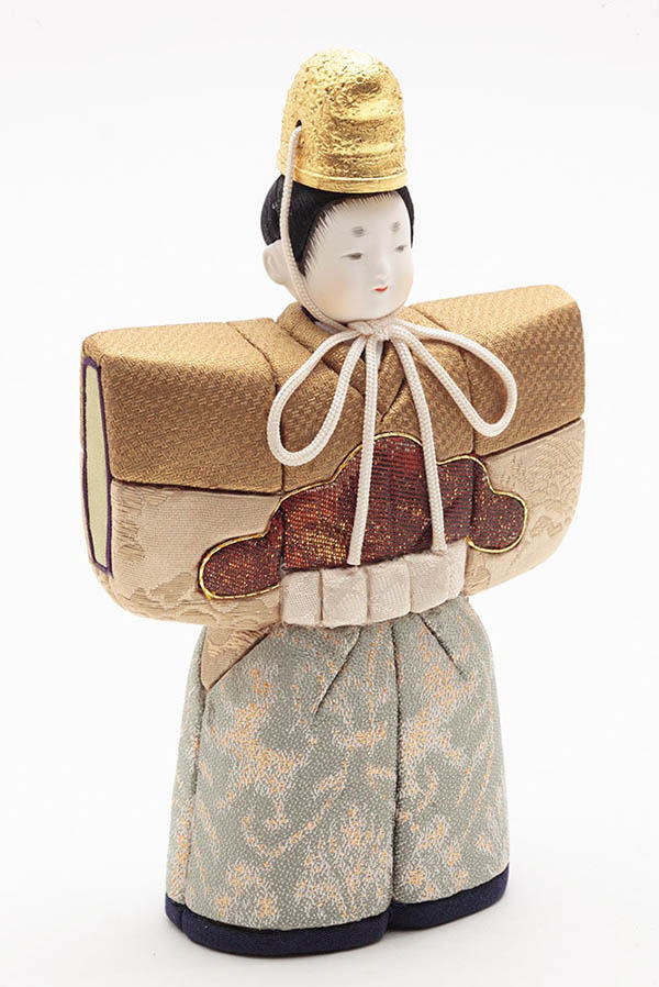 久月　 雛人形　村岡茂作 立雛 こまち 木目込 立親王 収納飾り 久月監製　詳細画像