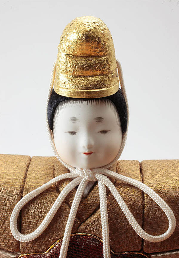久月　 雛人形　村岡茂作 立雛 こまち 木目込 立親王 収納飾り 久月監製　詳細画像