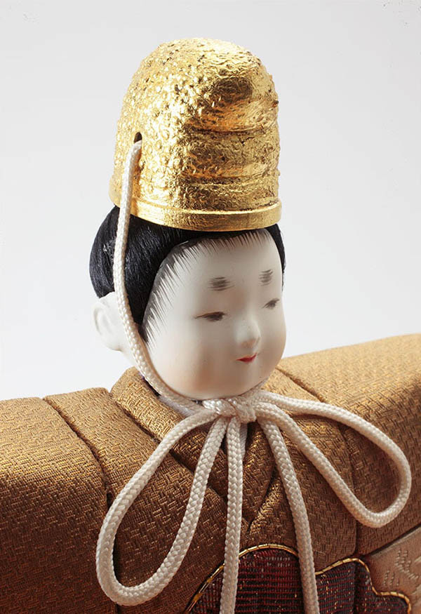 久月　 雛人形　村岡茂作 立雛 こまち 木目込 立親王 収納飾り 久月監製　詳細画像