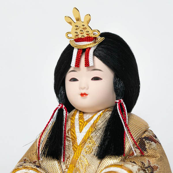 吉徳　 雛人形　一秀作 木目込親王飾り 花ひいな　詳細画像