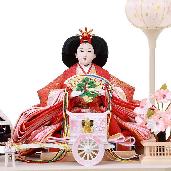 雛人形 フジキ 衣裳着 三五親王 六角 アクリルケース飾り 詳細画像 フジキ 雛人形 衣裳着 三五親王 六角 アクリルケース飾り 詳細画像