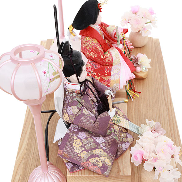 雛人形 フジキ 絃 ito 小三五親王 白木 木目 刺繍桜 アクリルケース飾り 詳細画像 フジキ 雛人形 絃 ito 小三五親王 白木 木目 刺繍桜 アクリルケース飾り 詳細画像