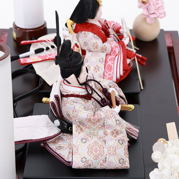 フジキ　 雛人形　優香作 衣裳着 京十四番親王 花梨 アクリルケース飾り　詳細画像