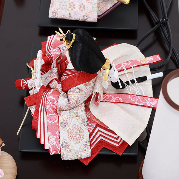 フジキ　 雛人形　優香作 衣裳着 京十四番親王 花梨 アクリルケース飾り　詳細画像