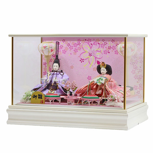 雛人形 フジキ 衣裳着 御雛 小三五親王 ガラスケース飾り 詳細画像 フジキ 雛人形 衣裳着 御雛 小三五親王 ガラスケース飾り 詳細画像