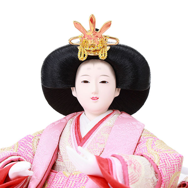 雛人形 フジキ 羽衣雛 衣裳着 京十三番親王 二曲変則ワイン枝桜屏風 平飾り 詳細画像 フジキ 雛人形 羽衣雛 衣裳着 京十三番親王 二曲変則ワイン枝桜屏風 平飾り 詳細画像