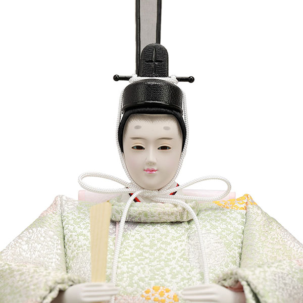 雛人形 フジキ 恵翠作 衣裳着 小三五親王 白木 木目 変則二色屏風 飾り台 平飾り 詳細画像 フジキ 雛人形 恵翠作 衣裳着 小三五親王 白木 木目 変則二色屏風 飾り台 平飾り 詳細画像