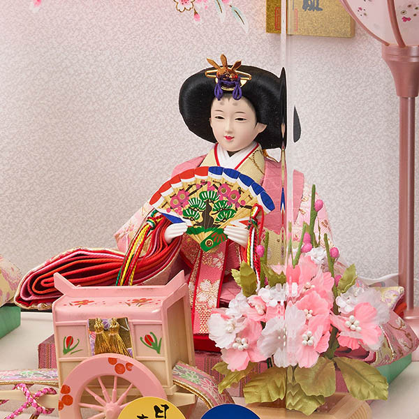 雛人形 藤翁 結芽 三五親王飾り 白木 木目 栓欅六角 アクリルケース 詳細画像 藤翁 雛人形 結芽 三五親王飾り 白木 木目 栓欅六角 アクリルケース 詳細画像