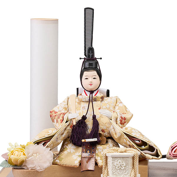 雛人形 藤翁 みづき 小三五親王飾り 薄茶 木目 栓 飾り格子 アクリルケース 詳細画像 藤翁 雛人形 みづき 小三五親王飾り 薄茶 木目 栓 飾り格子 アクリルケース 詳細画像