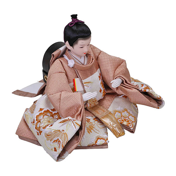 平安豊久　 雛人形　なぎさ 芥子親王 平飾り 繭飾 LED灯付衝立　詳細画像