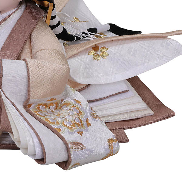 平安豊久　 雛人形　なぎさ 芥子親王 平飾り 繭飾 LED灯付衝立　詳細画像