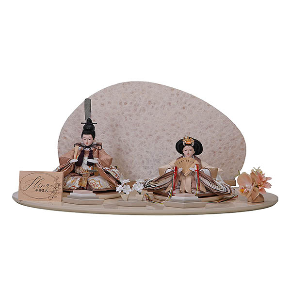 なぎさ 芥子親王 平飾り 繭飾 LED灯付衝立