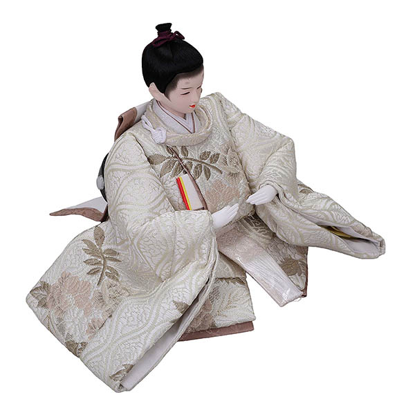 雛人形 平安豊久 ゆな 芥子親王 収納飾り 神代調ウォルナット 櫛引屏風 LED灯付収納箱 詳細画像 平安豊久 雛人形 ゆな 芥子親王 収納飾り 神代調ウォルナット 櫛引屏風 LED灯付収納箱 詳細画像