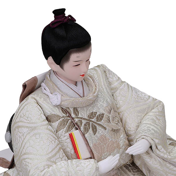 雛人形 平安豊久 ゆな 芥子親王 収納飾り 神代調ウォルナット 櫛引屏風 LED灯付収納箱 詳細画像 平安豊久 雛人形 ゆな 芥子親王 収納飾り 神代調ウォルナット 櫛引屏風 LED灯付収納箱 詳細画像