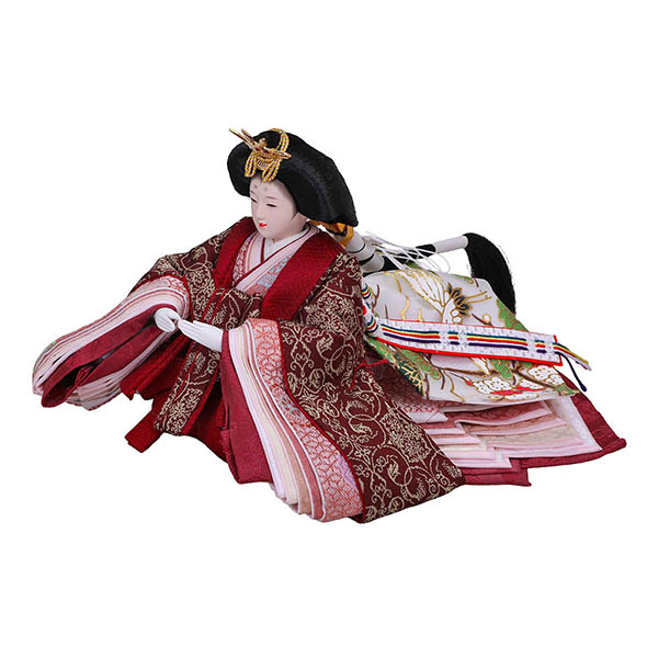 雛人形 平安豊久 ゆか 芥子親王 平飾り モカ 二曲刺繍屏風 詳細画像 平安豊久 雛人形 ゆか 芥子親王 平飾り モカ 二曲刺繍屏風 詳細画像