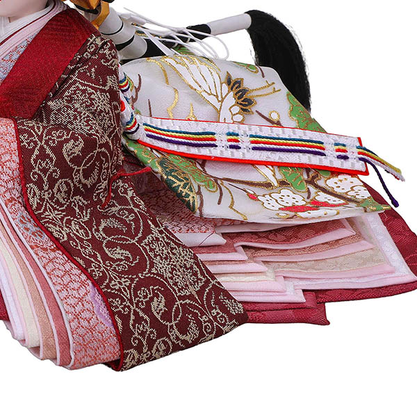 雛人形 平安豊久 ゆか 芥子親王 平飾り モカ 二曲刺繍屏風 詳細画像 平安豊久 雛人形 ゆか 芥子親王 平飾り モカ 二曲刺繍屏風 詳細画像