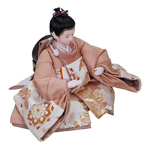 平安豊久　 雛人形　えま 小芥子親王 収納飾り 白木 麻の葉LED灯付収納箱　詳細画像