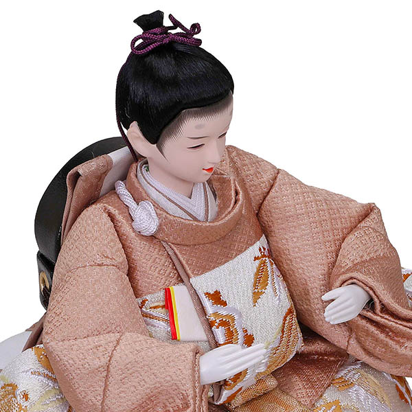 平安豊久　 雛人形　えま 小芥子親王 収納飾り 白木 麻の葉LED灯付収納箱　詳細画像