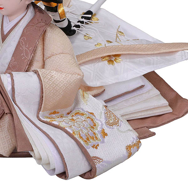 平安豊久　 雛人形　えま 小芥子親王 収納飾り 白木 麻の葉LED灯付収納箱　詳細画像