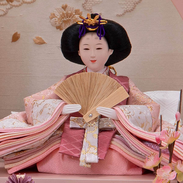 平安豊久　 雛人形　にちか 芥子親王 円形 丸型 アクリルケース飾り　詳細画像