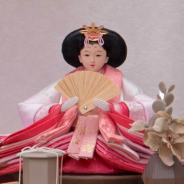 平安豊久　 雛人形　かすみ 芥子親王 アートフラワー アクリルケース飾り　詳細画像