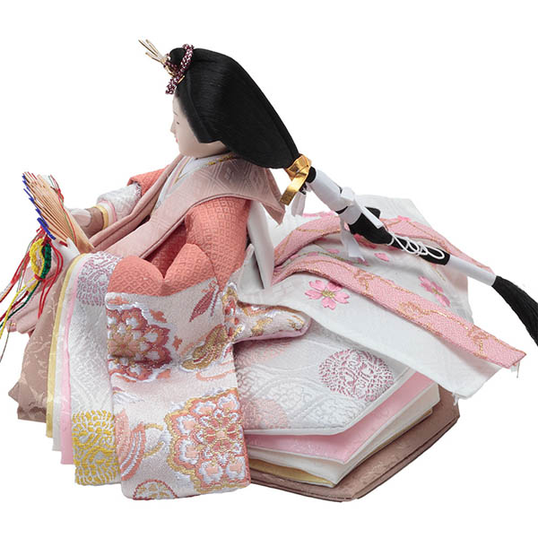 久月　 雛人形　段織 衣裳着 芥子親王 平飾り　詳細画像