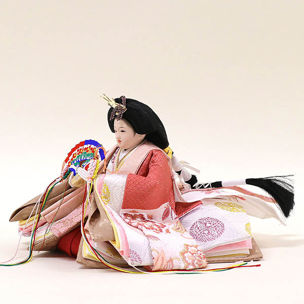 久月　 雛人形　段織 衣裳着 芥子親王 平飾り　詳細画像