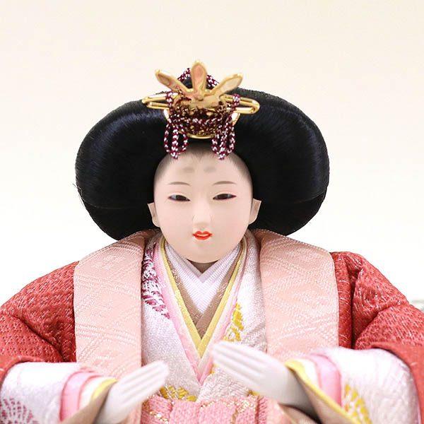 久月　 雛人形　段織 衣裳着 芥子親王 平飾り　詳細画像