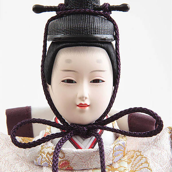 久月　 雛人形　衣裳着 小三五親王 小芥子官女 五人飾り 収納三段飾り　詳細画像