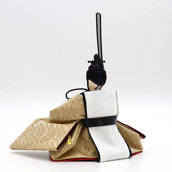 久月　 雛人形　衣裳着 小三五親王 小芥子官女 五人飾り 引き出し式収納箱　詳細画像