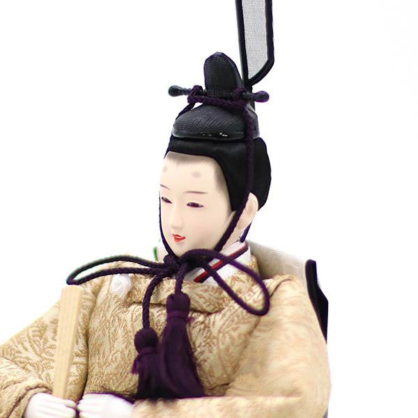 久月　 雛人形　衣裳着 小三五親王 小芥子官女 五人飾り 引き出し式収納箱　詳細画像