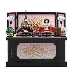 雛人形: 衣裳着 三五親王 収納親王飾り 【D-18/5HR-S52-Z】